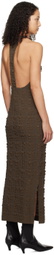 Nanushka Brown Sterre Midi Dress
