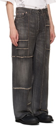 doublet Black Frankenstein Cutting Jeans