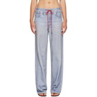 rag & bone Blue Miramar Drawstring Wide-Leg Trousers