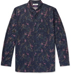 nonnative - Liberty London Dweller Button-Down Collar Printed Cotton-Poplin Shirt - Midnight blue