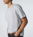 Brioni Striped linen and cotton T-shirt