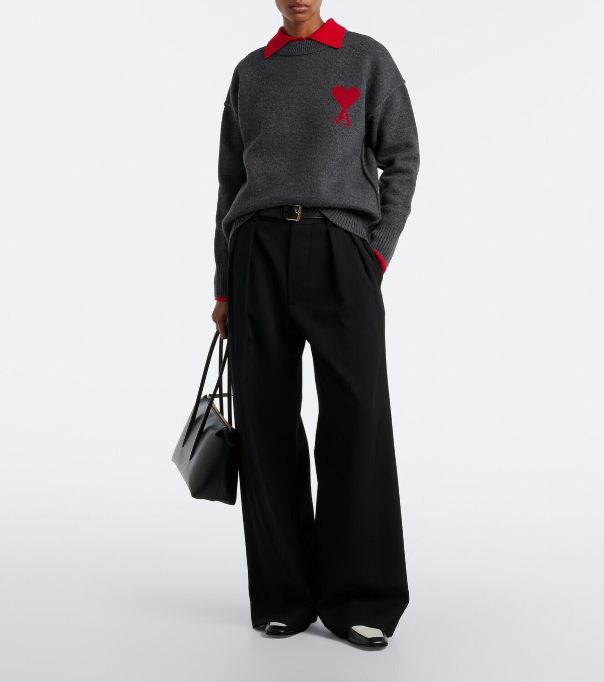 Ami Paris Ami de Cœur virgin wool sweater