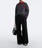 Ami Paris Ami de Cœur virgin wool sweater