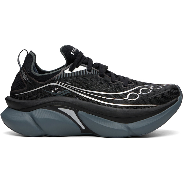 Photo: Saucony Black Endorphin Elite 3 Sneakers