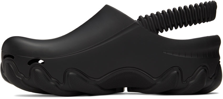 GCDS Black IBEX Slippers GCDS