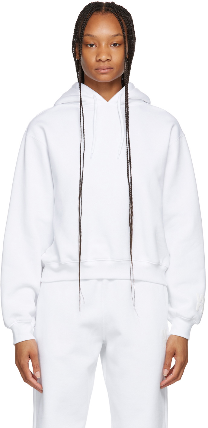 Alexander wang white hoodie new arrivals