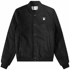 Maison Kitsuné Men's Classic Fox Teddy Jacket in Black