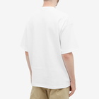 Comme des Garçons Homme Men's Mulit Patch Zip Pocket T-Shirt in White/Mix