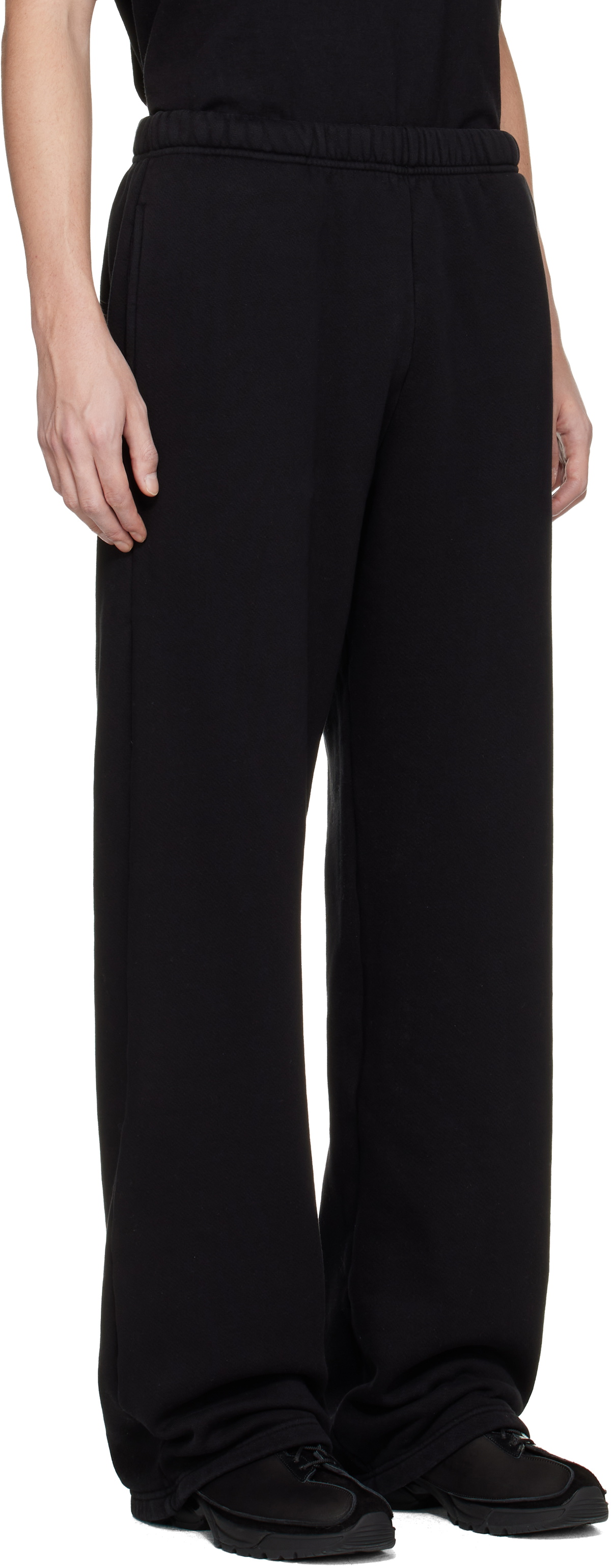 Les Tien Black Heavyweight Puddle Sweatpants