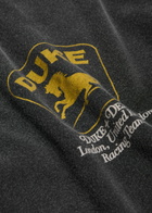 Duke And Dexter Sponsors Vintage Printed Cotton T-shirt Black And White