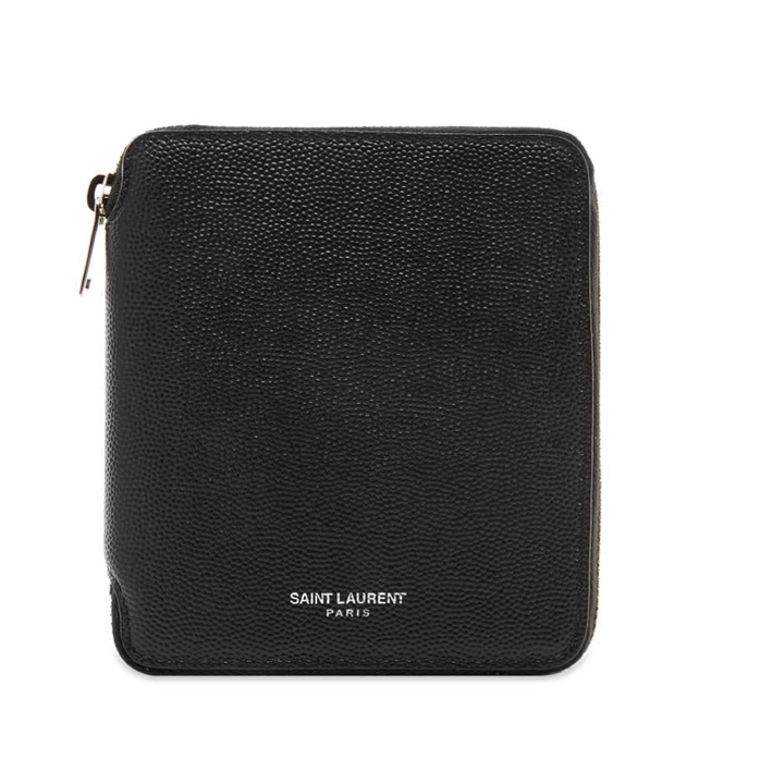 Photo: Saint Laurent Grain Leather Zip Wallet