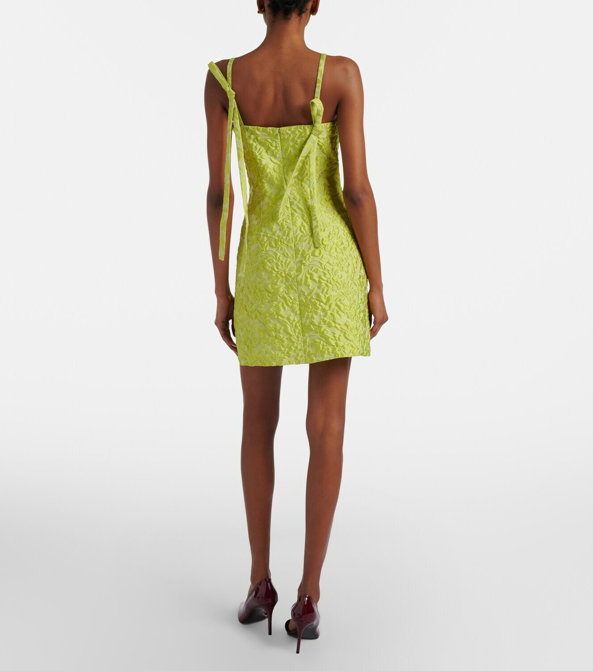 Emilia Wickstead Eliezer floral cloqué minidress