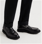 Officine Creative - Lydon Polished-Leather Penny Loafers - Black