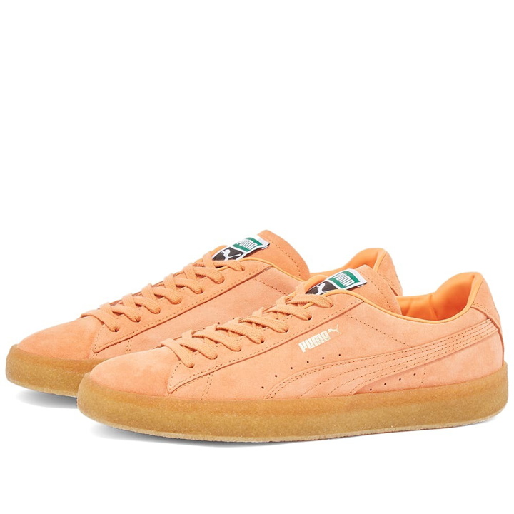 Photo: Puma Men's Suede Crepe Sneakers in Deep Apricot