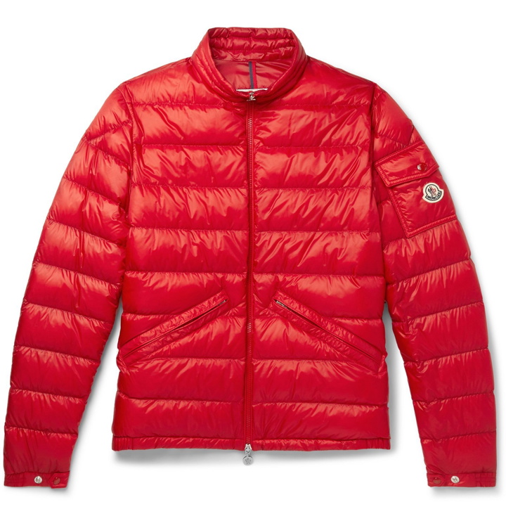 Photo: Moncler - Quilted Shell Down Jacket - Red
