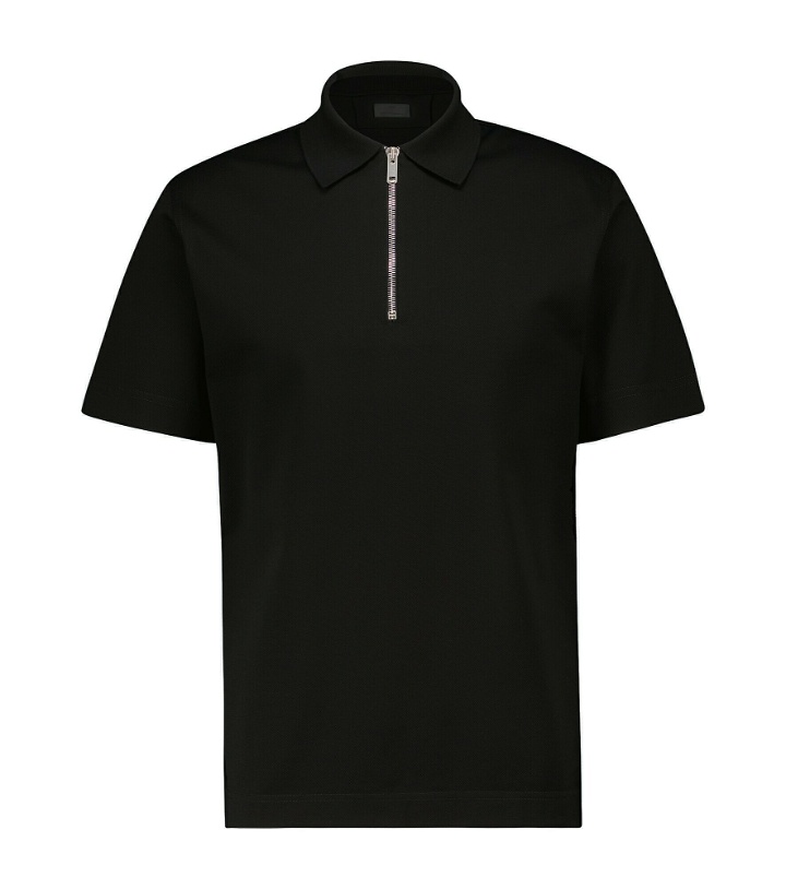 Photo: Givenchy - Half-zipped cotton polo shirt