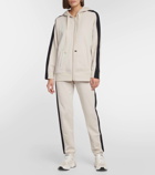 'S Max Mara Fennec cotton-blend zipped hoodie