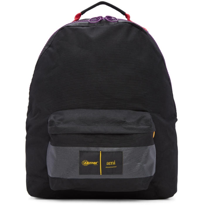 Photo: AMI Alexandre Mattiussi Black Eastpak Edition Nylon Backpack 
