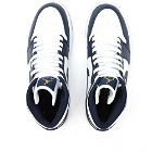 Nike Men's Air Jordan 1 Mid Sneakers in White/Metallic Gold