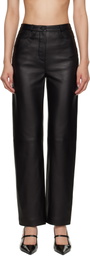 Loulou de Saison Black Cobe Leather Pants