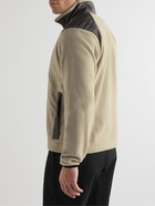 OSTRYA - Surplus Logo-Appliquéd Shell-Trimmed Fleece Jacket - Neutrals