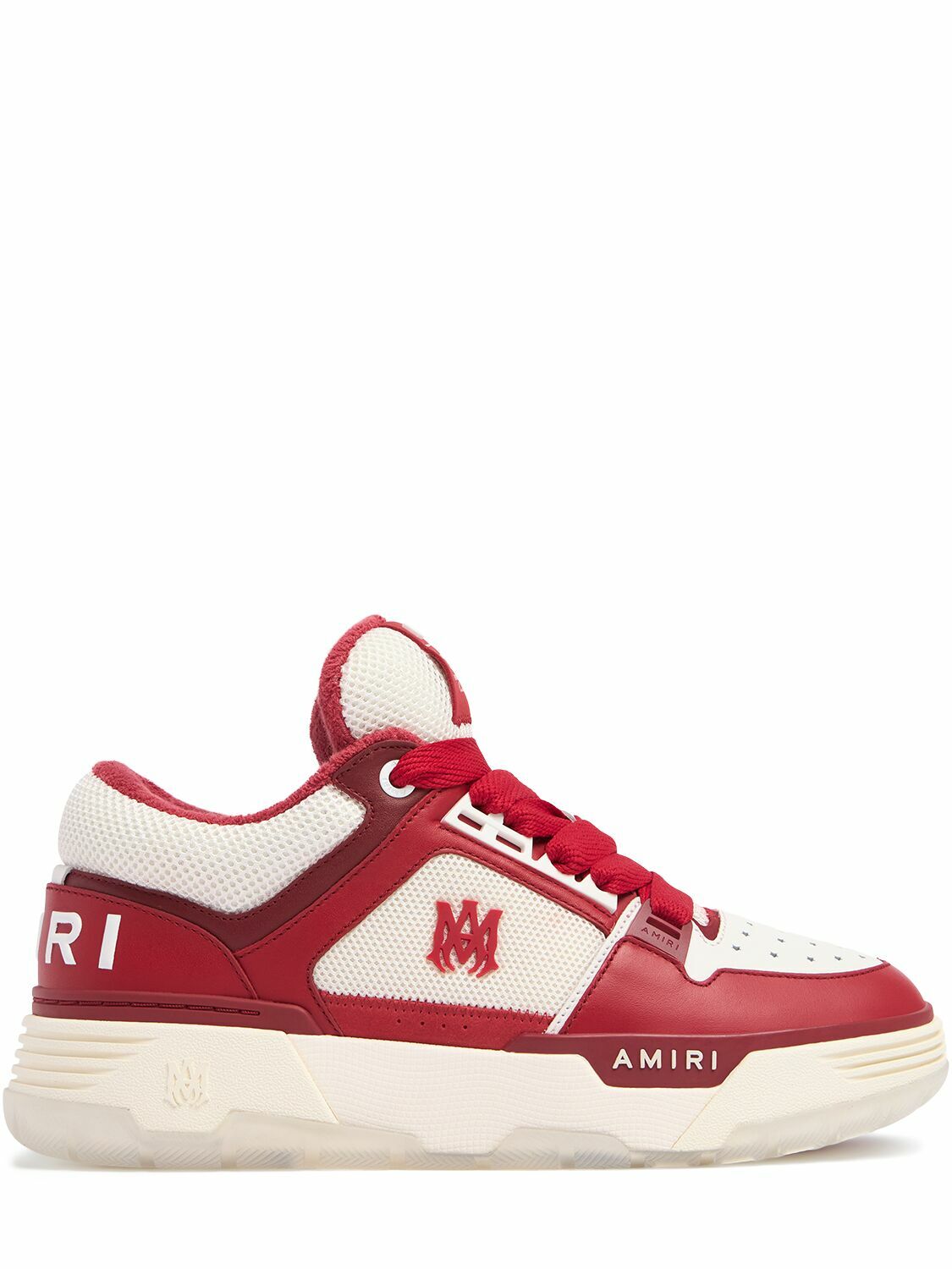 【抜け感と高級感】AMIRI レッド＆ホワイト MA-1 スニーカー AMIRI Ma-1 Sneakers Amiri