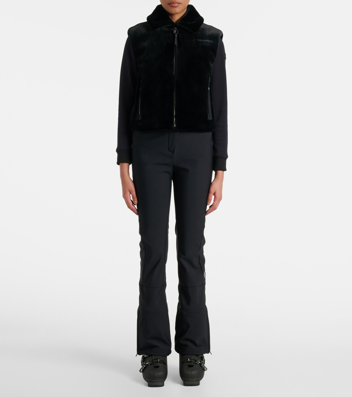 Fusalp Piagina faux fur zip-up vest