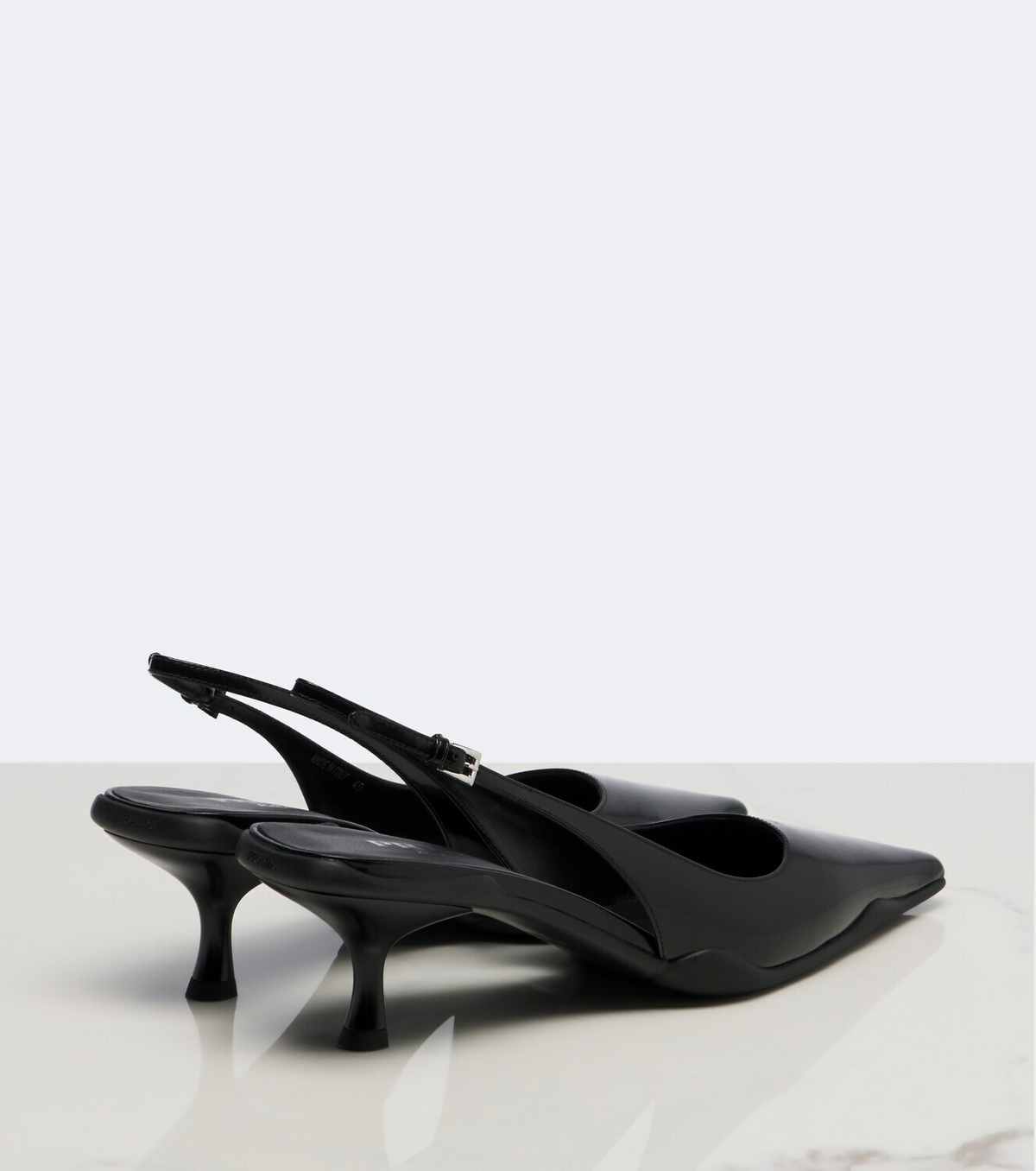 Prada Leather slingback pumps