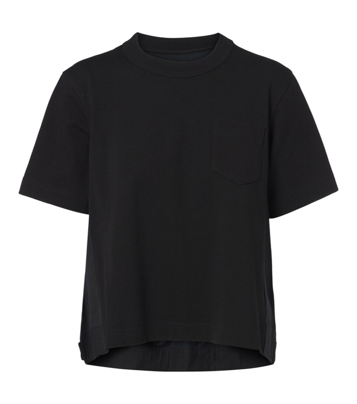 Photo: Sacai Cotton jersey and denim T-shirt