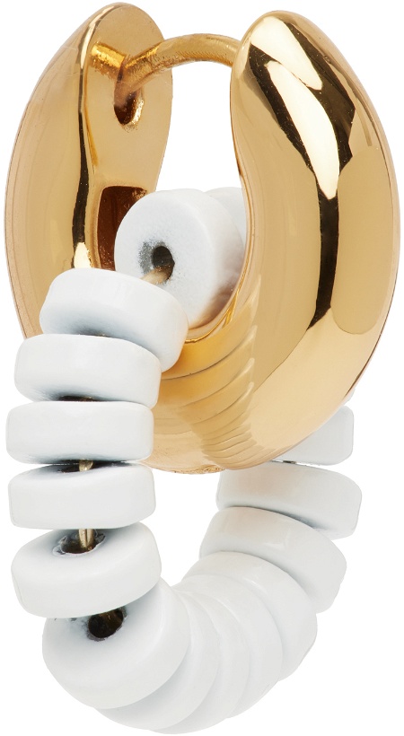 Photo: éliou Gold & White Telly Earring