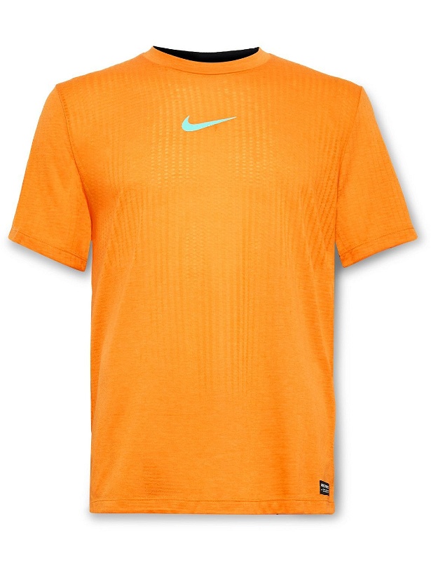 Photo: Nike Training - Pro ADV Dri-FIT T-Shirt - Orange