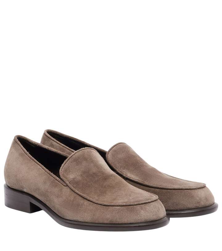 Photo: Khaite Miles suede loafers