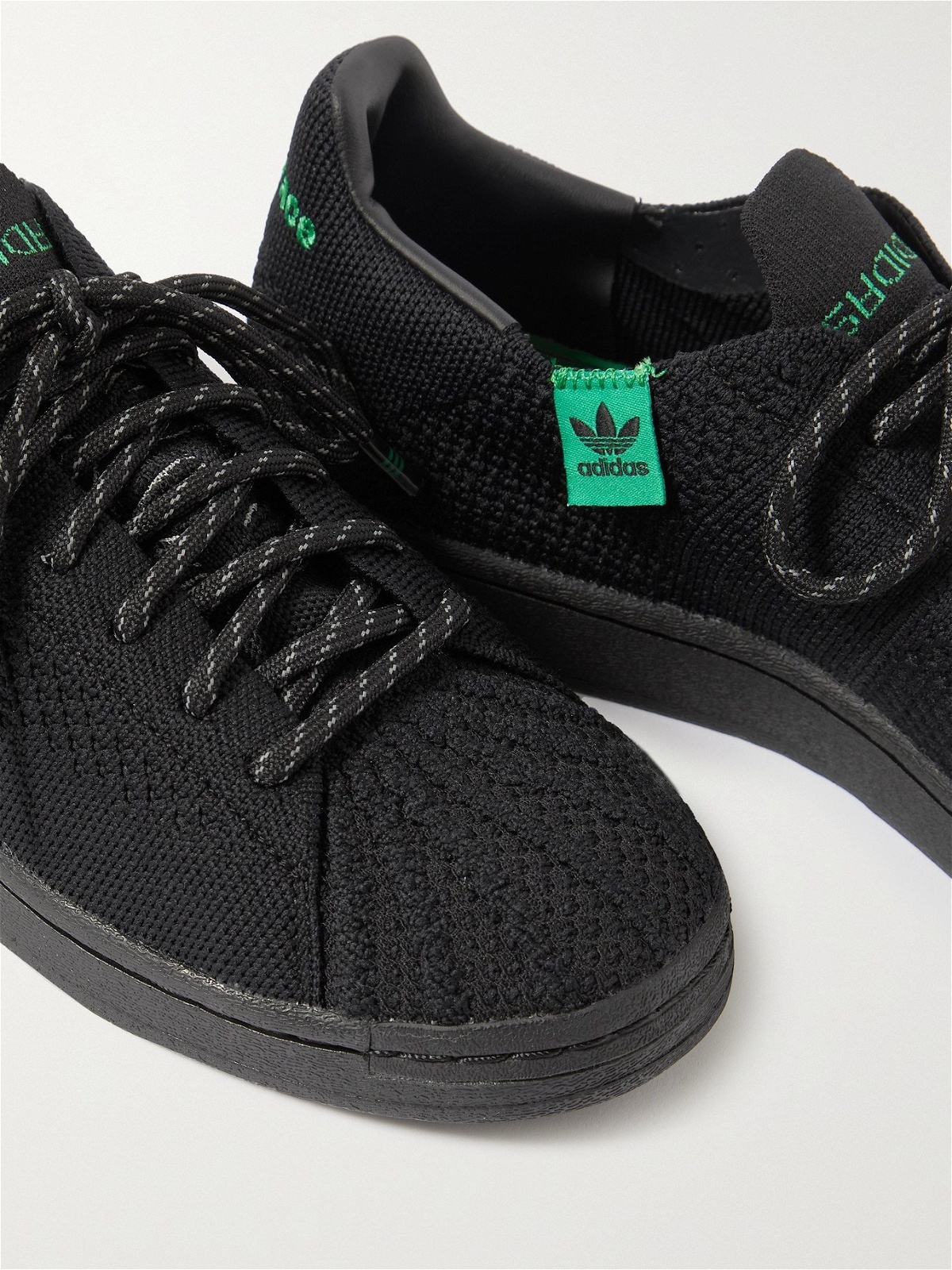 ADIDAS ORIGINALS - Pharrell Williams Superstar Primeknit Sneakers - Black -  UK 7 adidas Originals