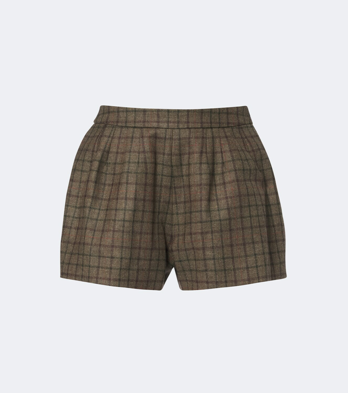 Blazé Milano Tinker checked wool and cashmere shorts