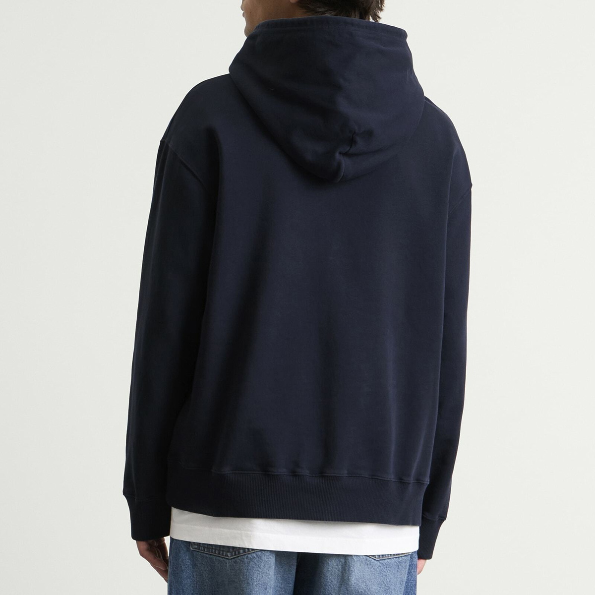 MM6 Maison Margiela Men's Logo Hoodie in Blue Navy