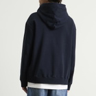 MM6 Maison Margiela Men's Logo Hoodie in Blue Navy