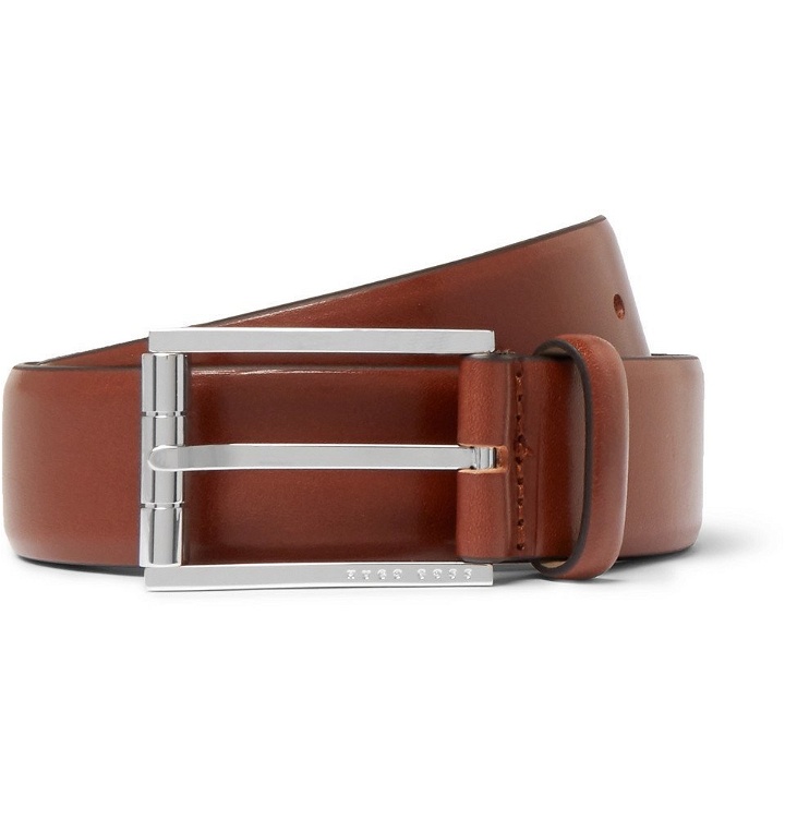 Photo: Hugo Boss - 3.5cm Brown Coris Leather Belt - Men - Brown