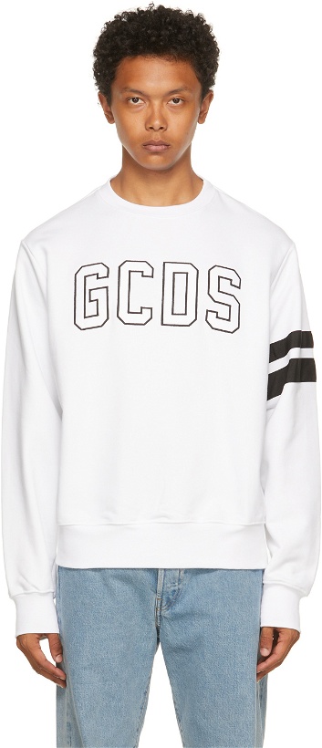 Photo: GCDS White Logo Sweatshirt