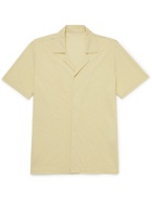 Stòffa - Camp-Collar Cotton-Piqué Shirt - Yellow