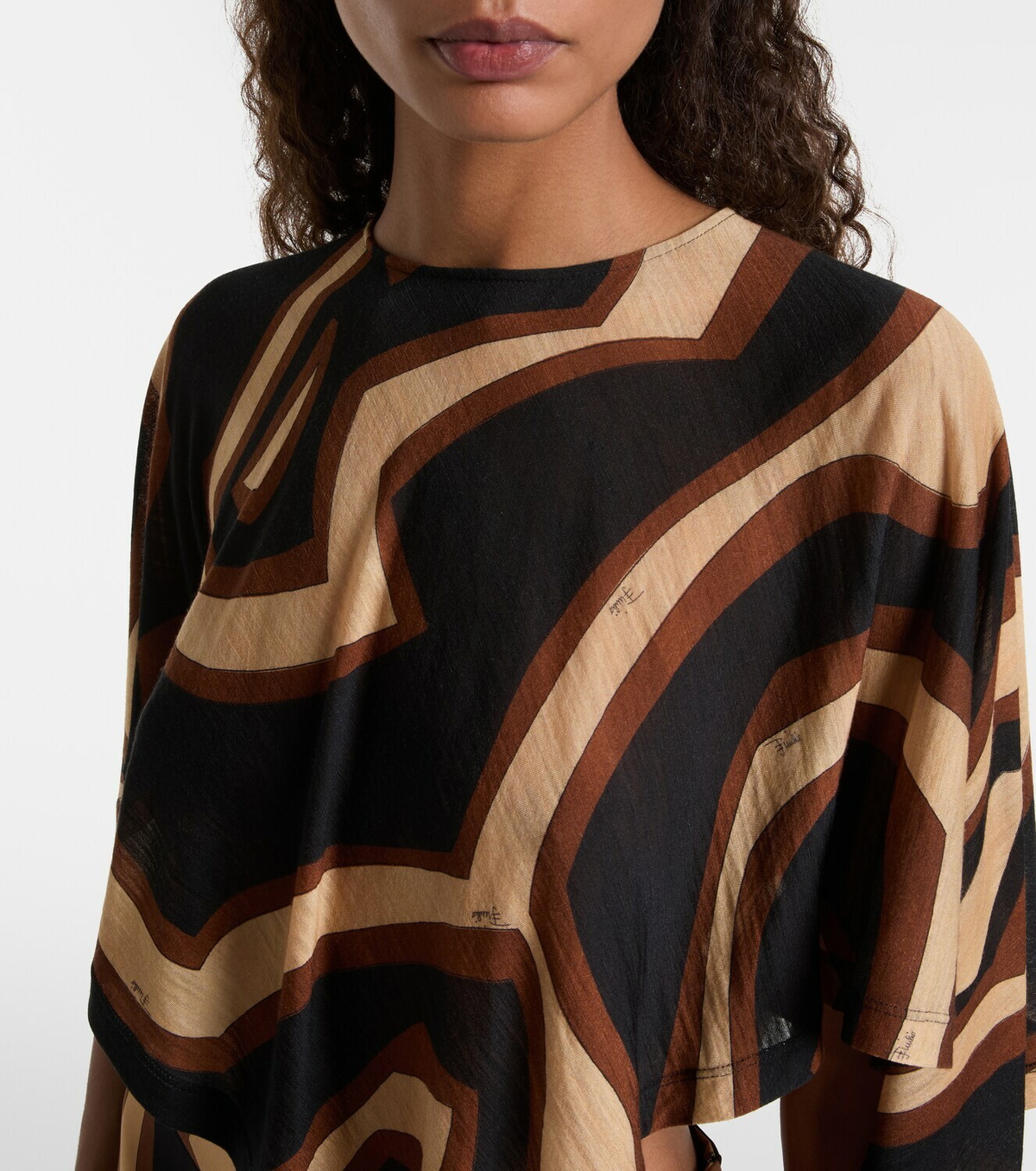 Pucci Labirinto wool-blend blouse