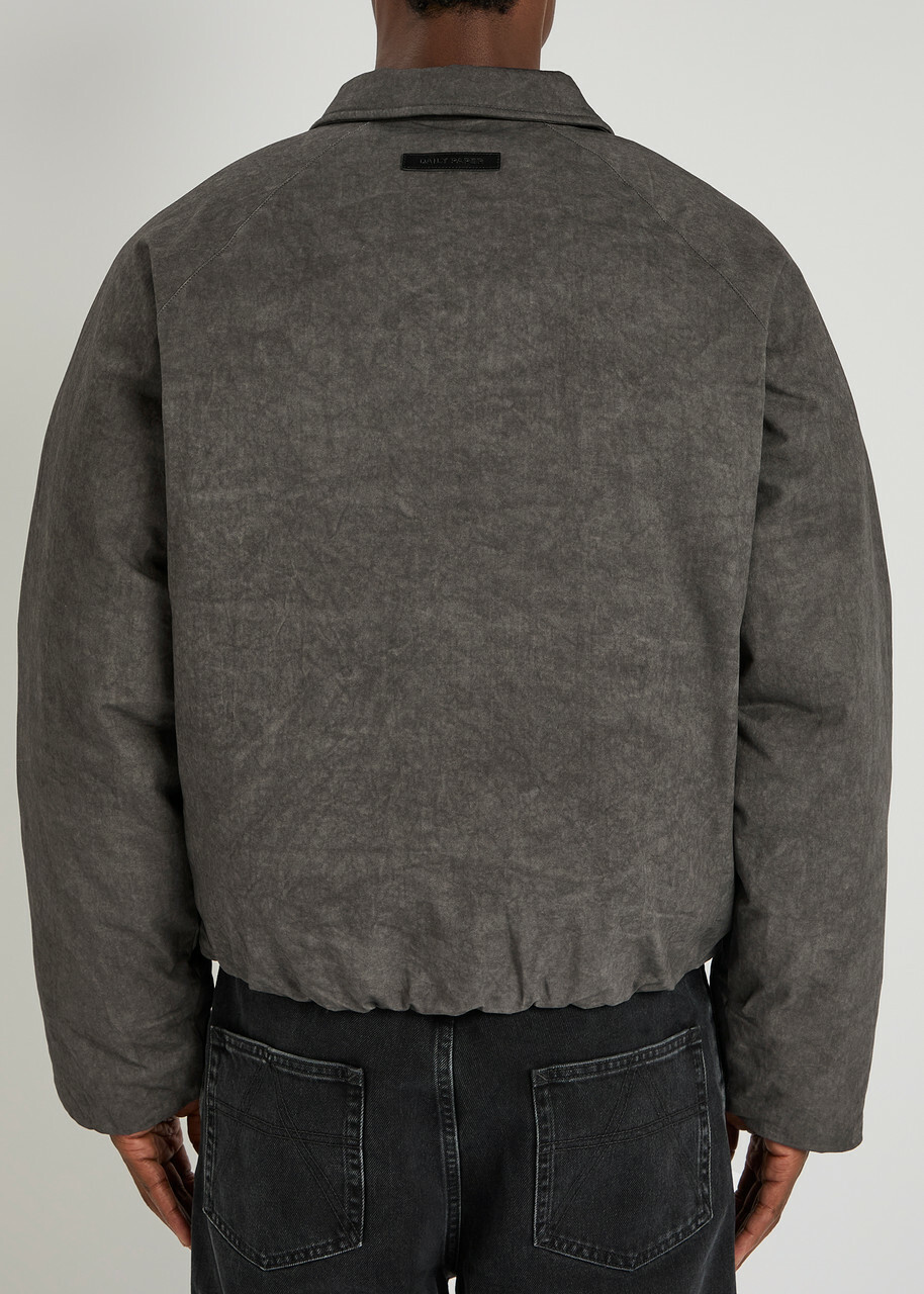 Daily Paper Bantoe Padded Cotton Bomber Jacket Grey