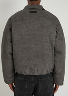 Daily Paper Bantoe Padded Cotton Bomber Jacket Grey