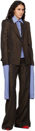 Jean Paul Gaultier Brown 'The Thong Suit' Trousers