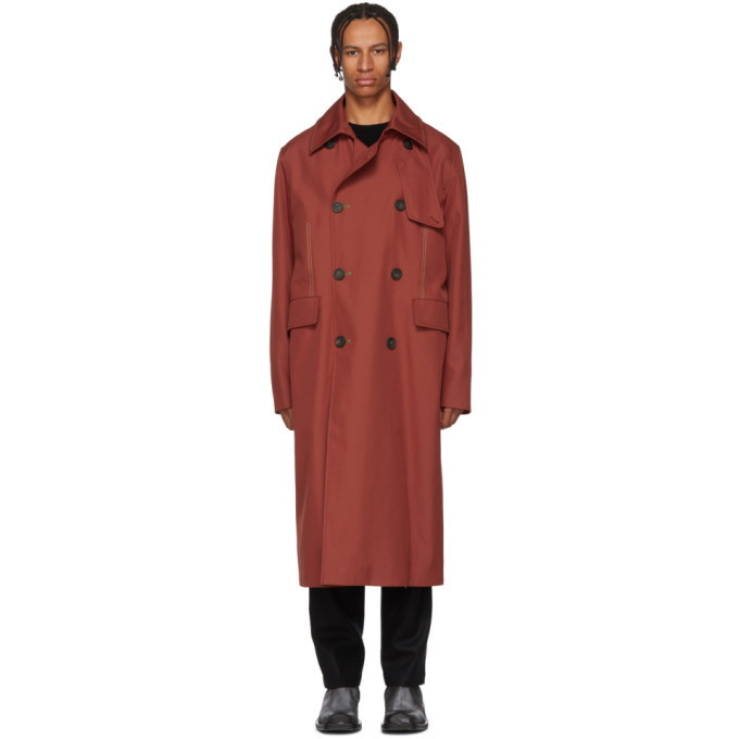 Photo: Acne Studios Red Oversized Trench Coat