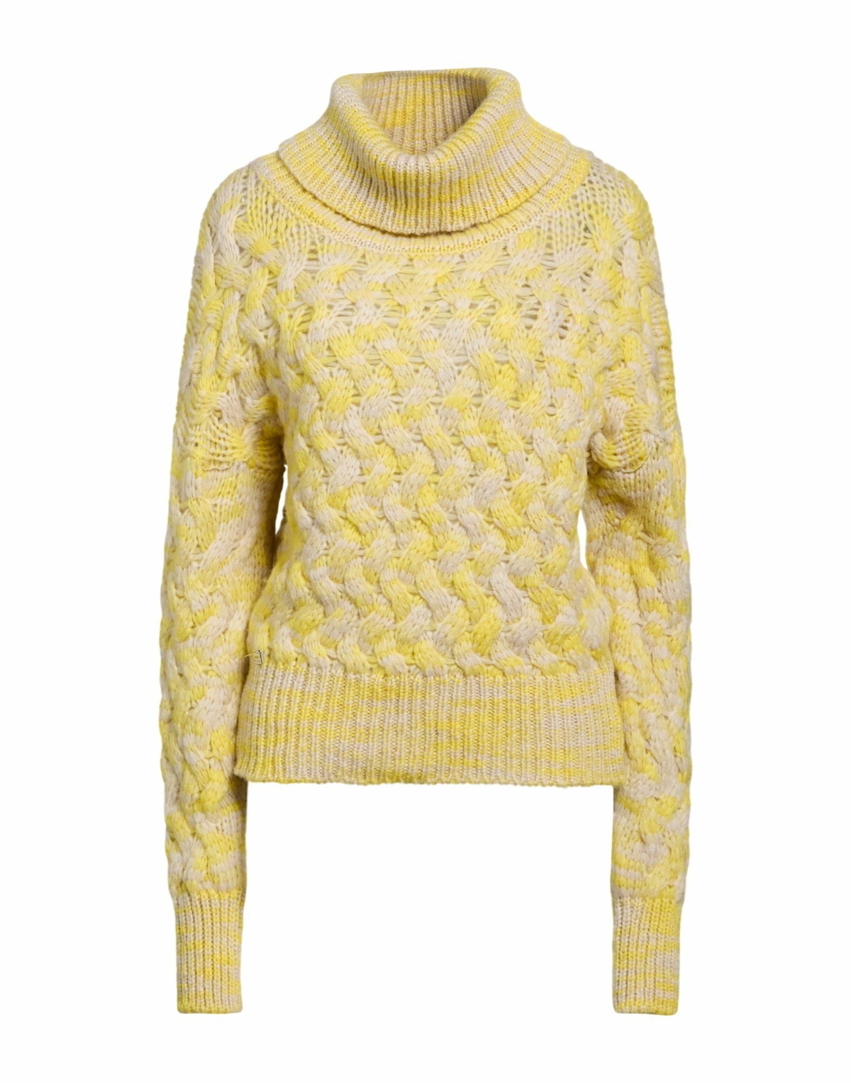 Manila Grace Womens Turtleneck in Yellow