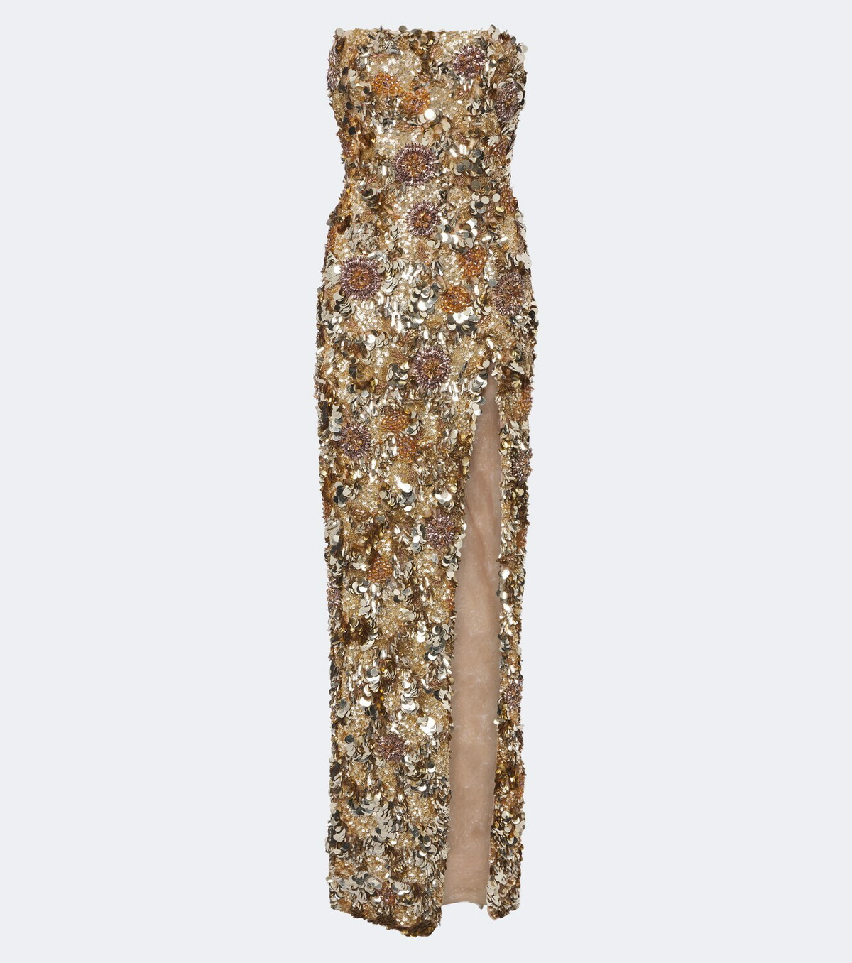 Rachel Gilbert Pepito embellished bustier gown