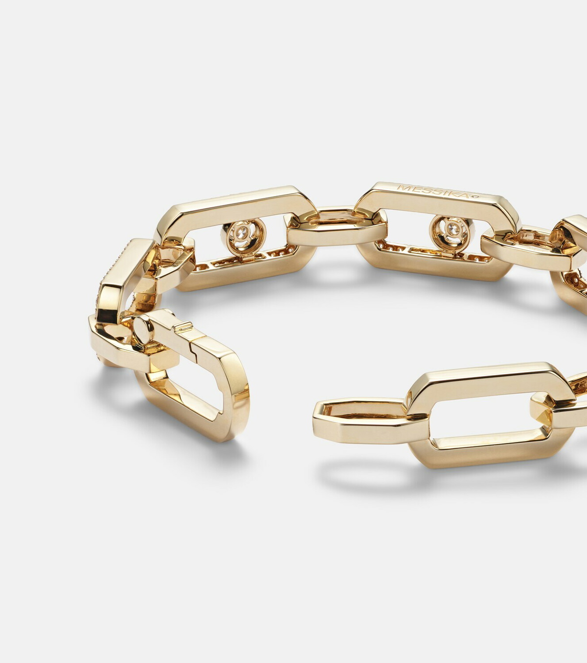 Messika So Move 18kt gold chain bracelet with diamonds