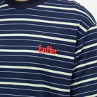 Butter Goods Men's Park Stripe T-Shirt in Black/Sky/Banana