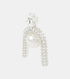Magda Butrym Pearl and crystal-embellished earrings