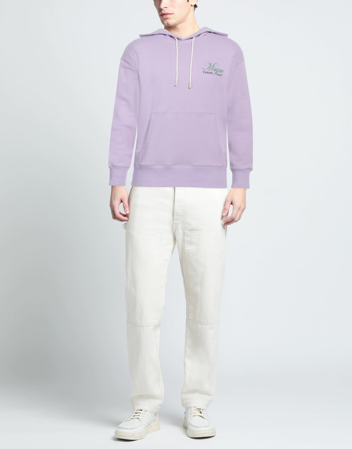 Msgm Mens Sweatshirt Lilac
